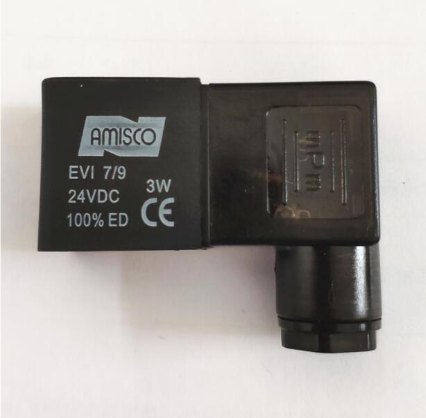 AMISCO電磁閥線圈EVI 7/9 220VAC 6VA/5VA 24VDC 6.5W/3W